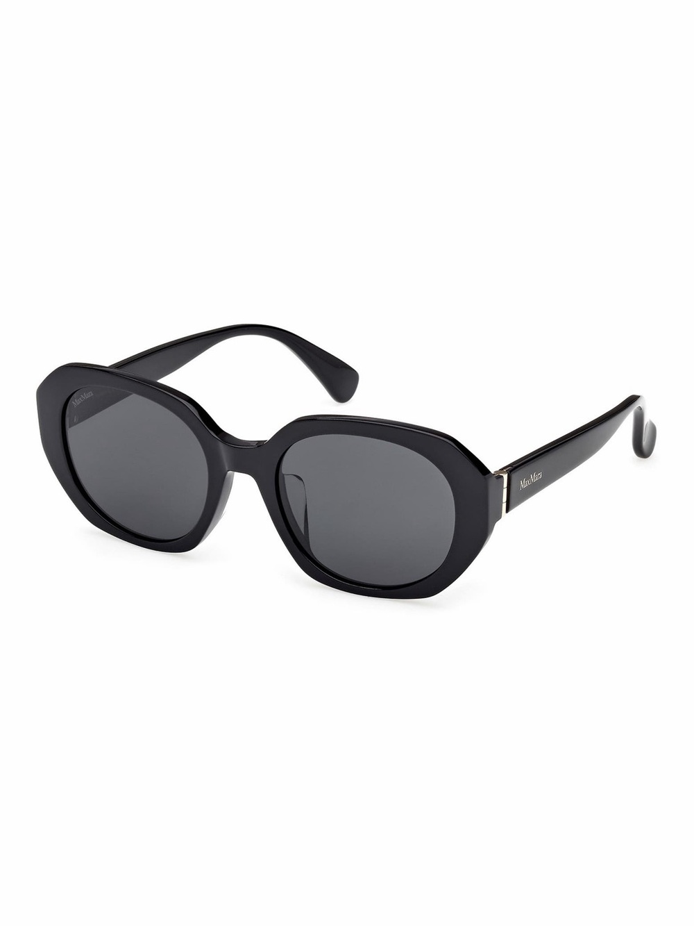 MaxMara Black Oversized Round Sunglasses for Women